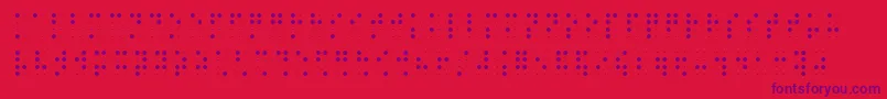 Brailleslo8dot Font – Purple Fonts on Red Background