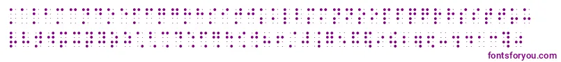 Подробнее о шрифте Brailleslo8dot Шрифт Brailleslo8dot – фиолетовые шрифты