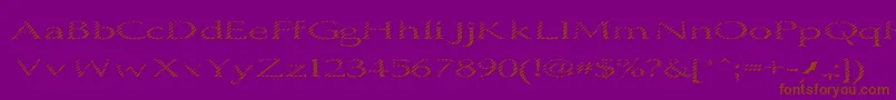 BoldlyGo Font – Brown Fonts on Purple Background