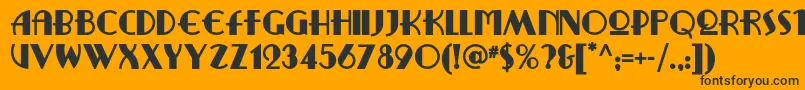 More about Ritzyremixnf Font Ritzyremixnf Font – Black Fonts on Orange Background