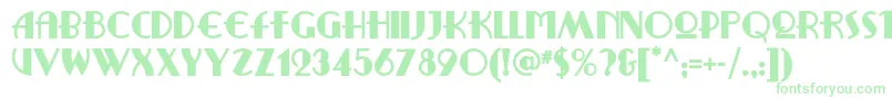 Ritzyremixnf Font – Green Fonts on White Background