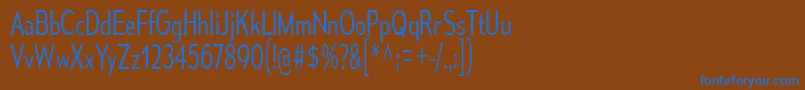 MesmerizeCdLt Font – Blue Fonts on Brown Background