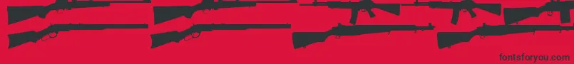 RifleBatsTfb Font – Black Fonts on Red Background