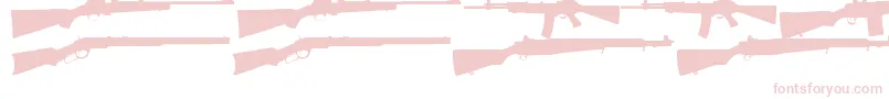 RifleBatsTfb Font – Pink Fonts on White Background