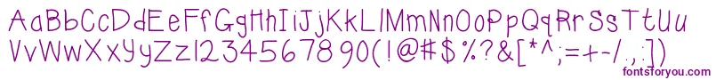 Kbsunshinebold Font – Purple Fonts on White Background