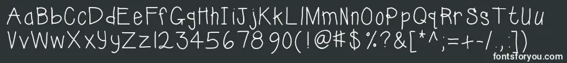 Шрифт Kbsunshinebold – белые шрифты на чёрном фоне
