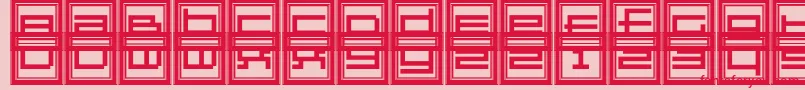Gridexgallery Font – Red Fonts on Pink Background
