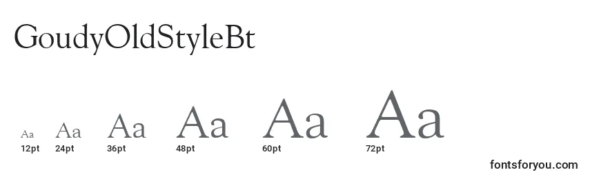 GoudyOldStyleBt Font Sizes
