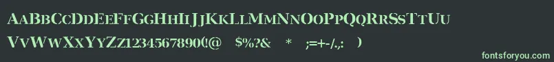 Fonte VerArmy – fontes verdes em um fundo preto