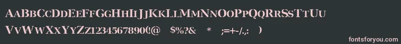 Шрифт VerArmy – розовые шрифты на чёрном фоне