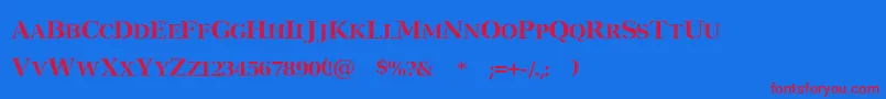 VerArmy Font – Red Fonts on Blue Background