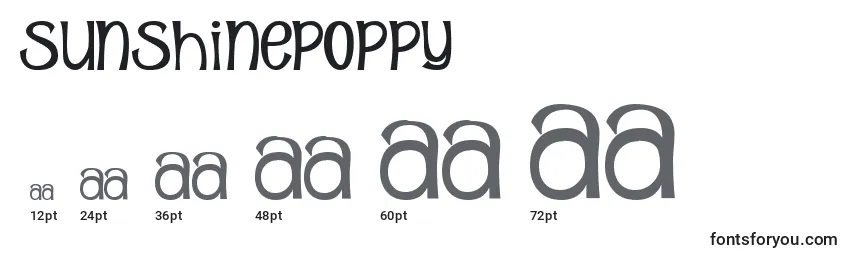 SunshinePoppy Font Sizes
