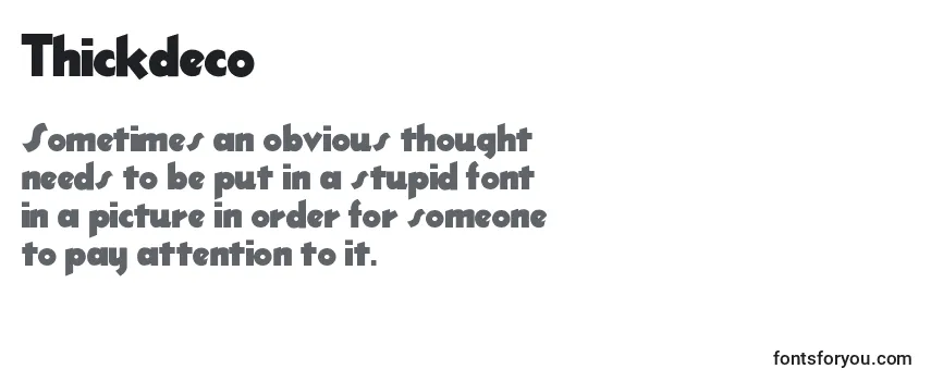 Thickdeco Font