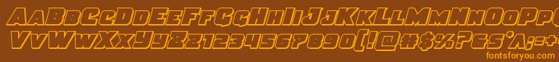 Подробнее о шрифте Justiceout Шрифт Justiceout – оранжевые шрифты на коричневом фоне