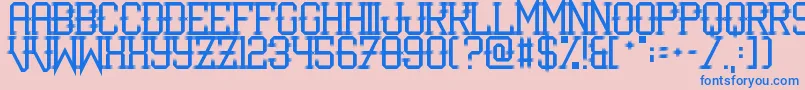 IShotTheSerif Font – Blue Fonts on Pink Background