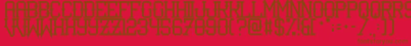 IShotTheSerif Font – Brown Fonts on Red Background