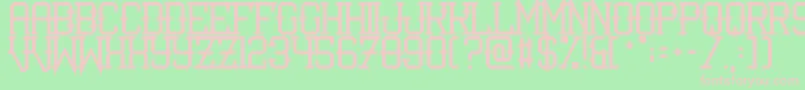 IShotTheSerif Font – Pink Fonts on Green Background