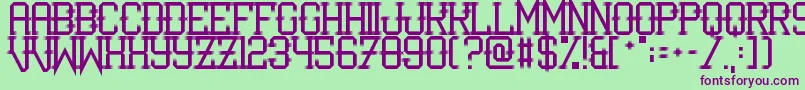 IShotTheSerif Font – Purple Fonts on Green Background