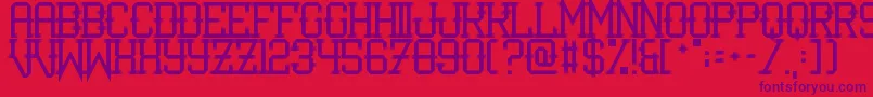 fuente IShotTheSerif – Fuentes Moradas Sobre Fondo Rojo