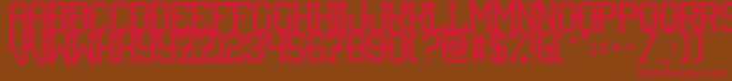 IShotTheSerif Font – Red Fonts on Brown Background