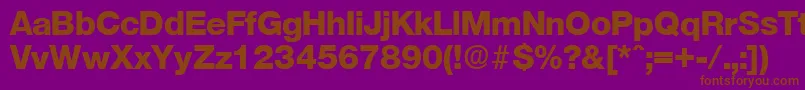 OlnovaExtrabold Font – Brown Fonts on Purple Background