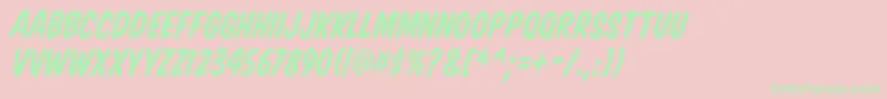Vtcsupermarketsaleitalic Font – Green Fonts on Pink Background
