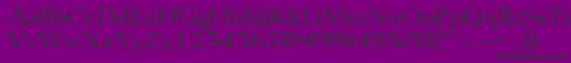 LingwoodrandomRegular Font – Black Fonts on Purple Background