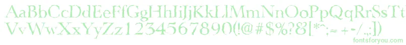 LingwoodrandomRegular Font – Green Fonts on White Background