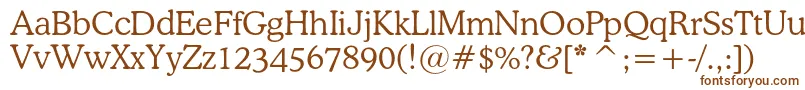 Шрифт Osvaldlightc – коричневые шрифты