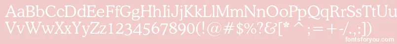 Osvaldlightc Font – White Fonts on Pink Background