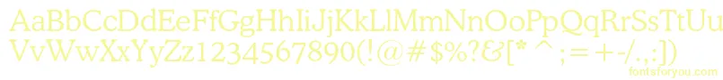 Шрифт Osvaldlightc – жёлтые шрифты