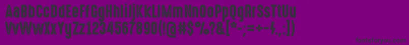 HighvoltageRough Font – Black Fonts on Purple Background