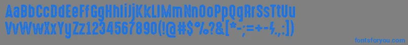 HighvoltageRough Font – Blue Fonts on Gray Background