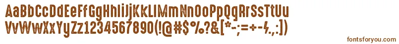 HighvoltageRough Font – Brown Fonts on White Background
