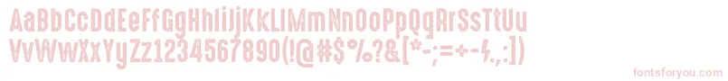 HighvoltageRough Font – Pink Fonts on White Background