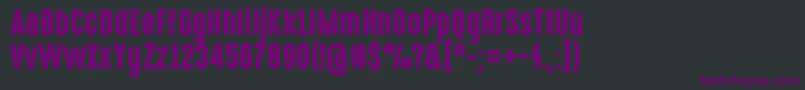 HighvoltageRough Font – Purple Fonts on Black Background