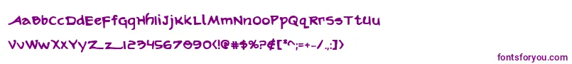 Arilonb Font – Purple Fonts on White Background