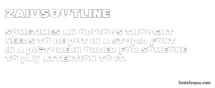 ZaiusOutline Font