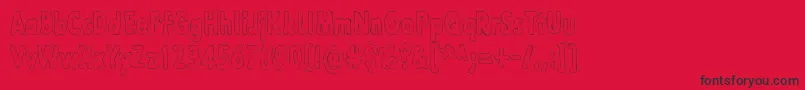 LazarusOzSyndfri Font – Black Fonts on Red Background