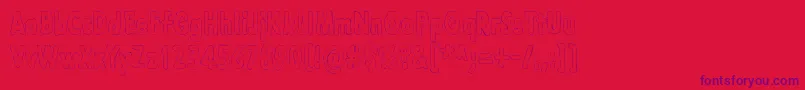 LazarusOzSyndfri Font – Purple Fonts on Red Background