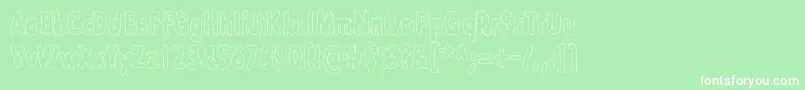 LazarusOzSyndfri Font – White Fonts on Green Background