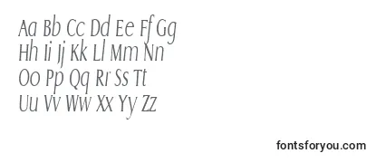 GriffoncondensedlightItalic Font