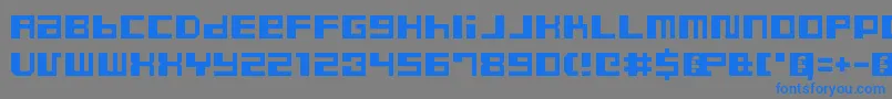 DustyProRegular Font – Blue Fonts on Gray Background