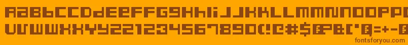 DustyProRegular Font – Brown Fonts on Orange Background