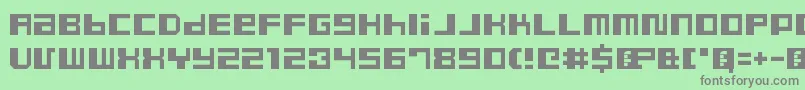 DustyProRegular Font – Gray Fonts on Green Background