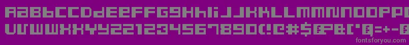 DustyProRegular Font – Gray Fonts on Purple Background
