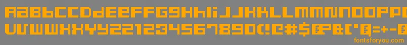 DustyProRegular Font – Orange Fonts on Gray Background