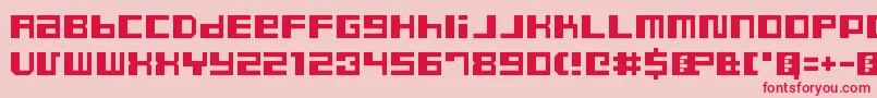DustyProRegular Font – Red Fonts on Pink Background