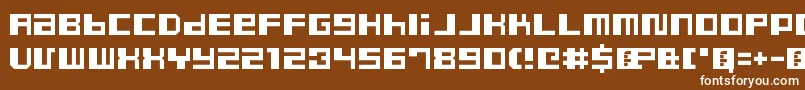 DustyProRegular Font – White Fonts on Brown Background