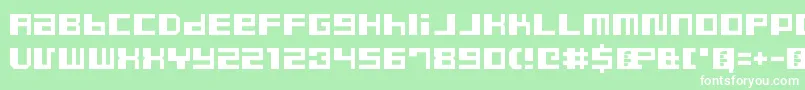 DustyProRegular Font – White Fonts on Green Background
